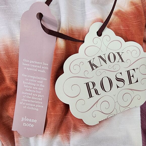 Knox Rose Women's Maxi Dress XS Tie Dye Sleeveless Drawstring Waist Lilac Beach - Picture 8 of 11